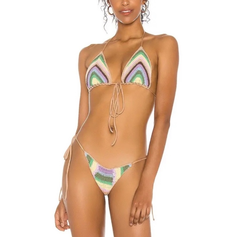 Frankie's Bikinis Rainbow Nirvana Crotchet Bikini